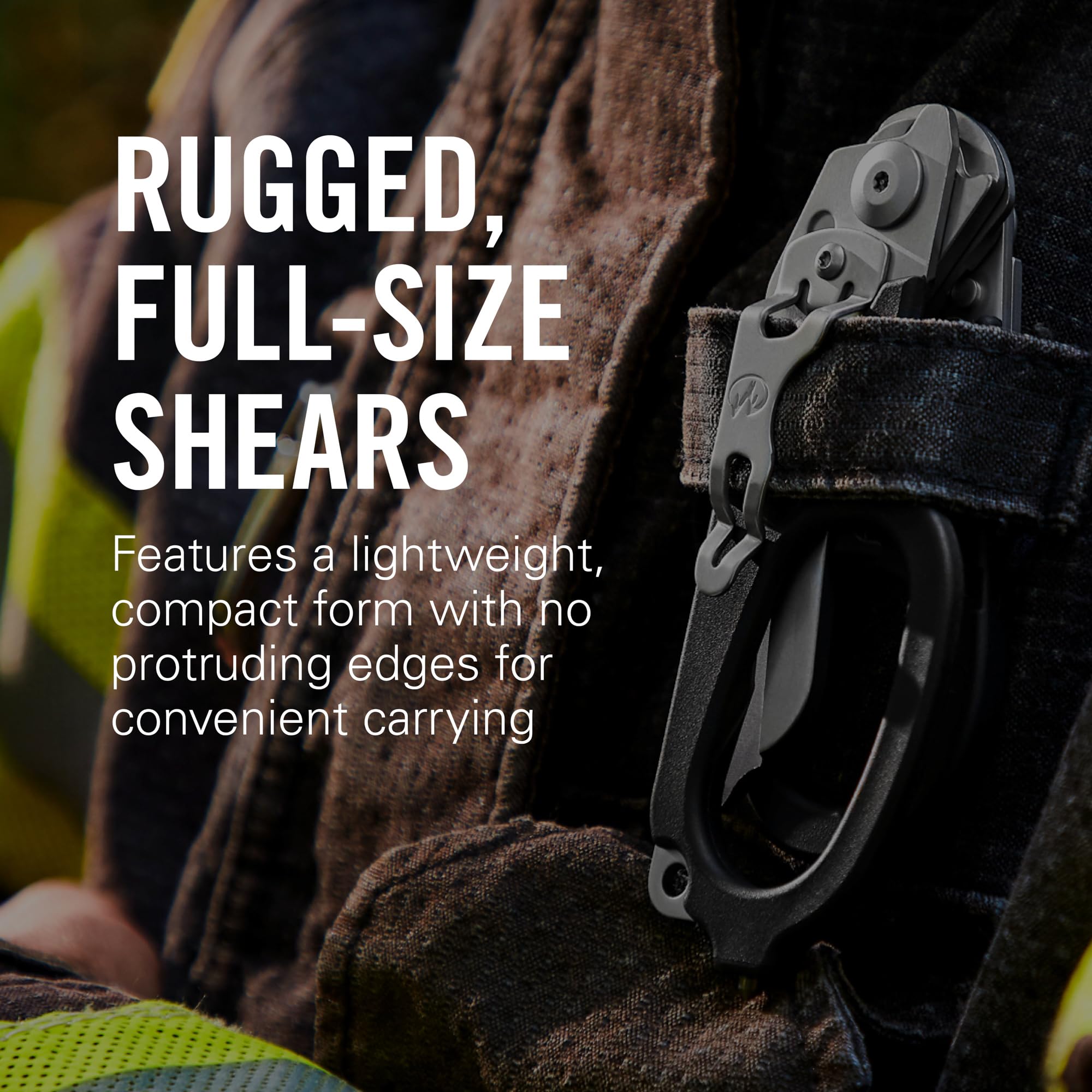 LEATHERMAN, Raptor Rescue, 6-in-1 Heavy-Duty Emergency/Trauma Shears, Made in the USA, Utility Holster Included